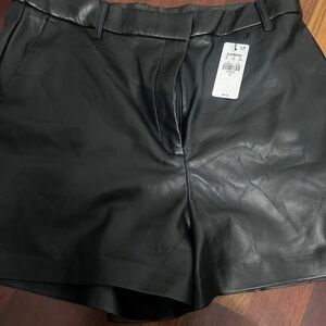 Faux Leather Shorts